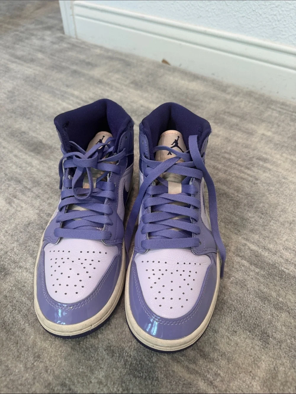 Nike Women's High-Top Sneakers in Lavender and Purple